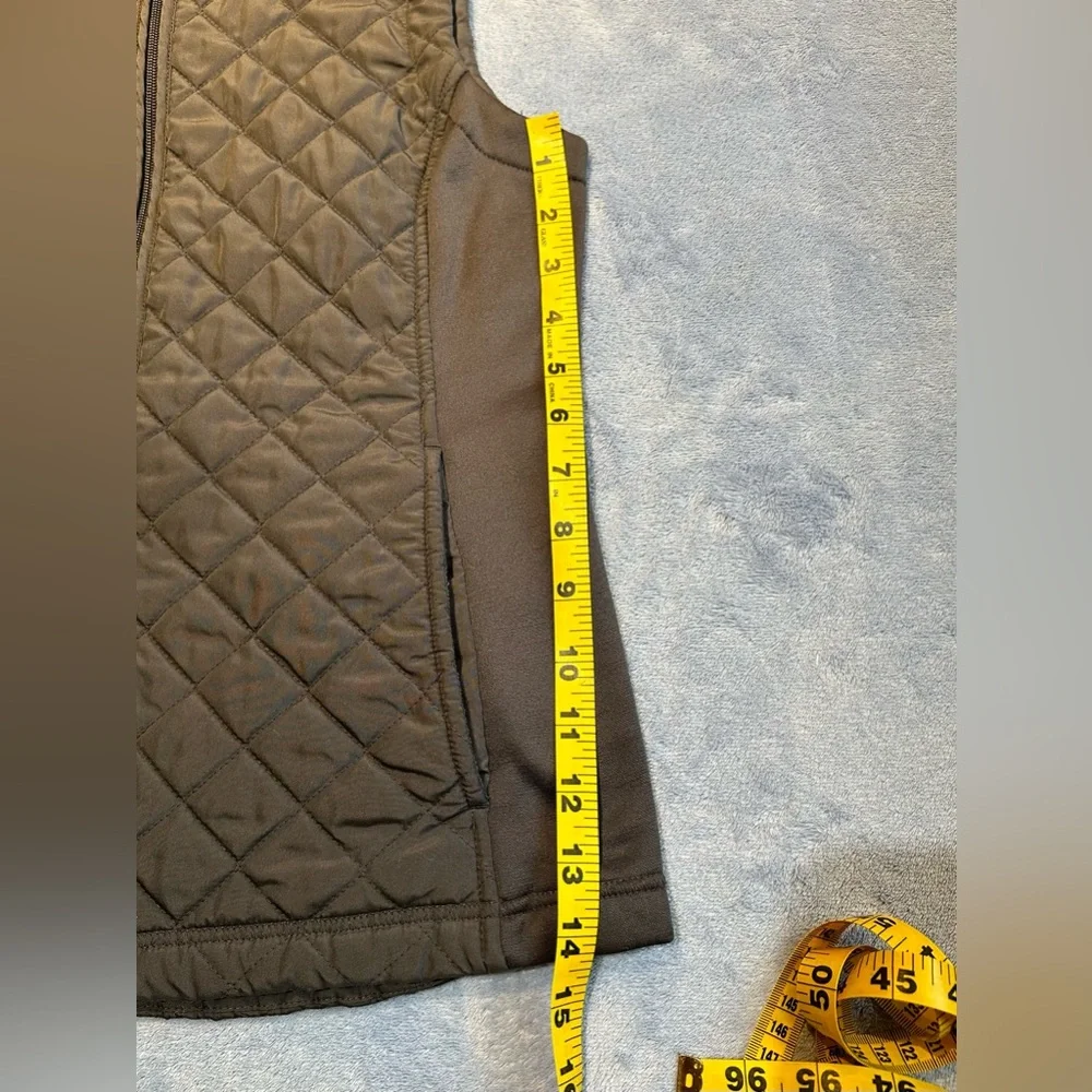 Van Heusen•insulated full-zip vest•women’s small•polyester•gray•quilted•pockets - Picture 11 of 13